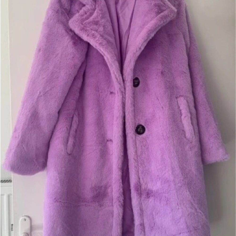 Chic Lilac Teddy Jacket